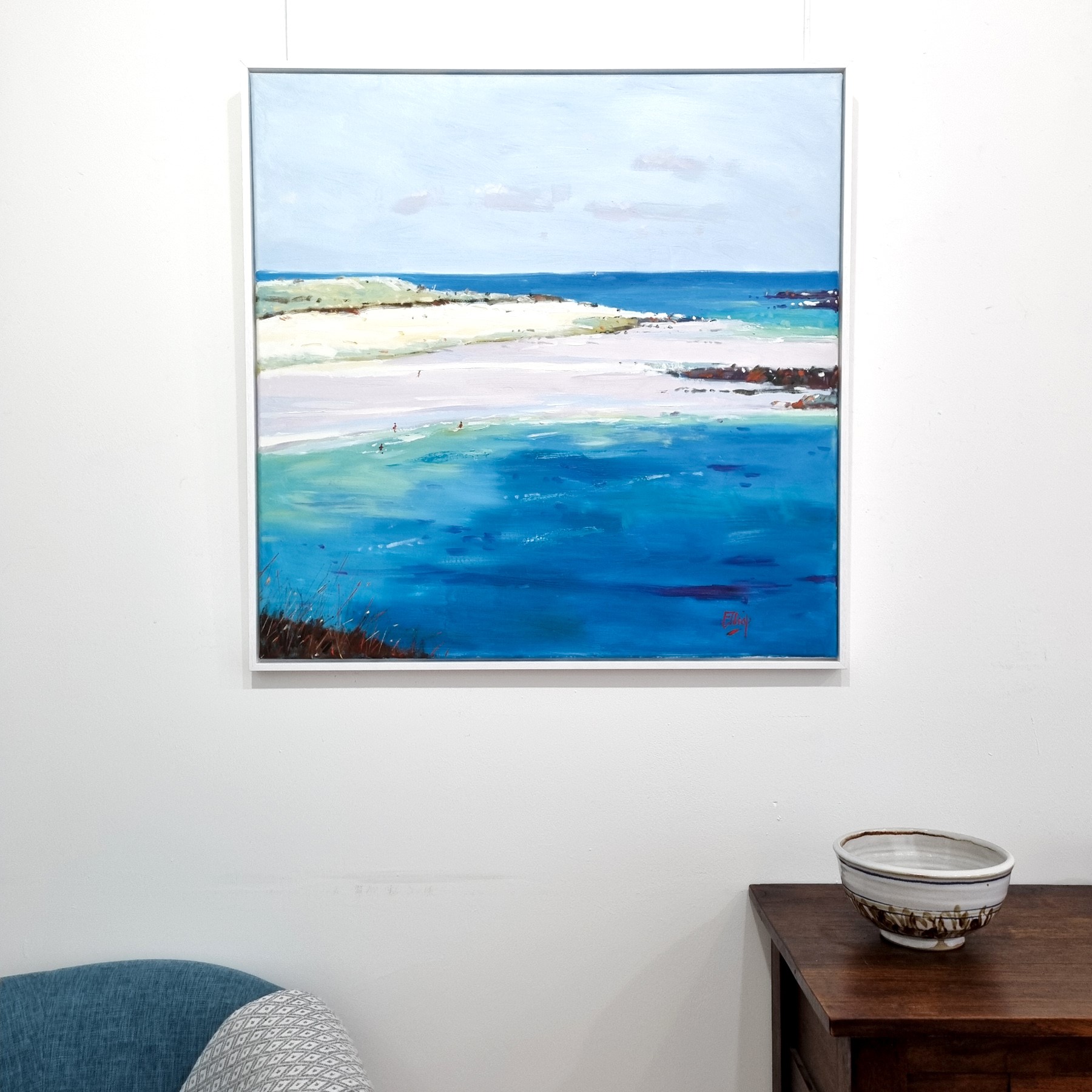 'Calm Day, Shell Beach, Herm Island' by artist Ian Elliot